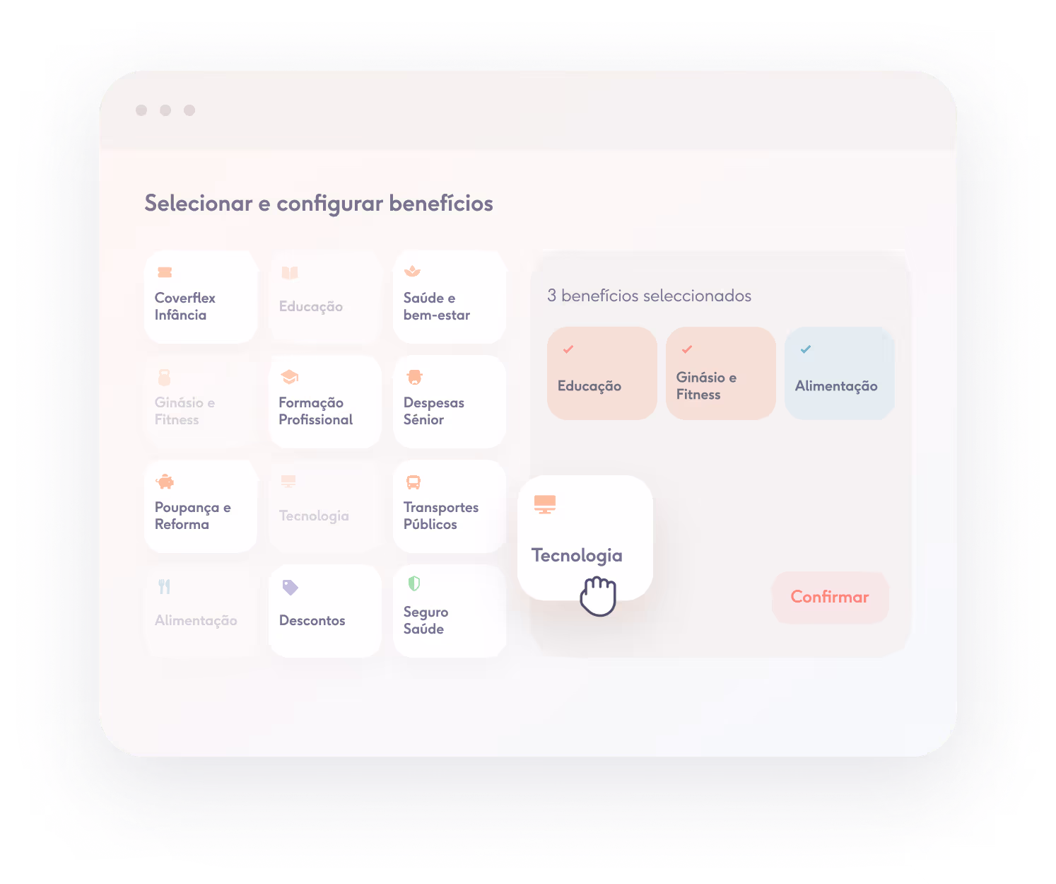 plataforma de benefícios flexíveis da empresa