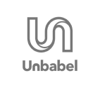 Logo da Unbabel, representando uma empresa de tradução e linguagem com um design moderno e cores vibrantes.