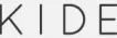 Logo da empresa Kide, apresentando o nome em letras estilizadas, com um design moderno e cores vibrantes, simbolizando inovação e criatividade.