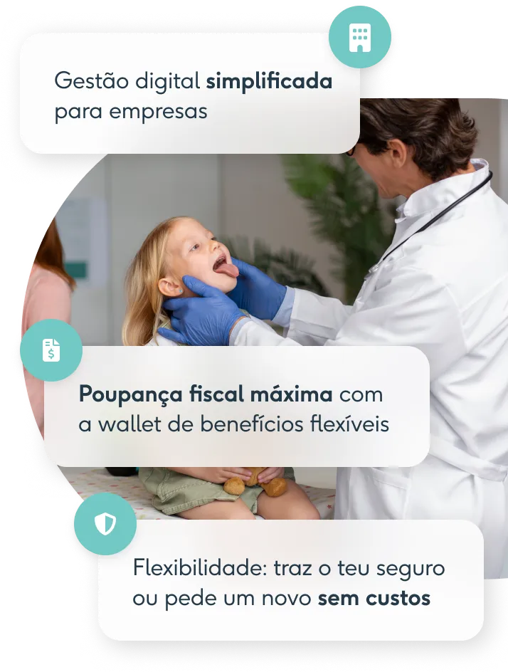 Imagem de uma família sorridente em um campo, simbolizando segurança e felicidade, com um texto em português sobre serviços de seguros. A imagem evoca a sensação de proteção e bem-estar.